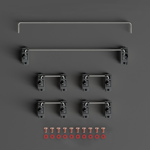 EQUALZ V3 Stabilisatorer Brytare Skruv-i Mekaniskt Tangentbord Gamer DIY Anpassad Satellitaxel Pläterad PCB Monterad Försmord