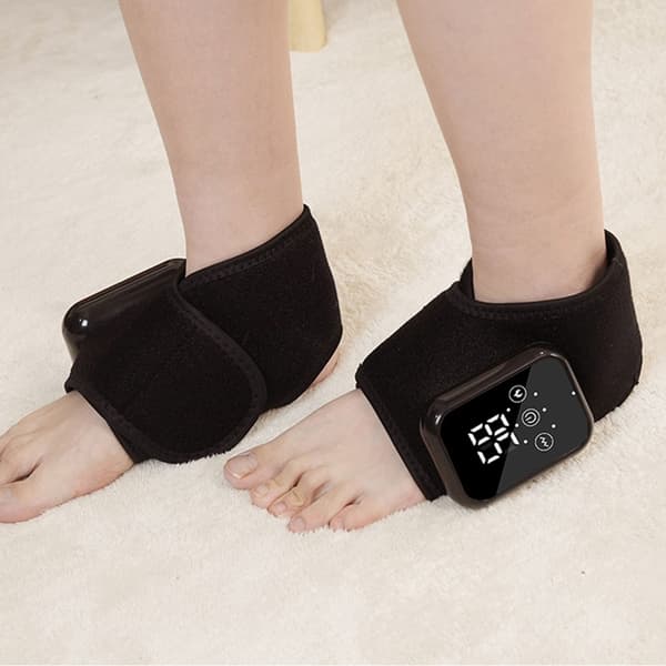 Bærbare varme ankelmassageapparater 3 tilstande Vibrationsterapi til muskelrestitution Black Single pack
