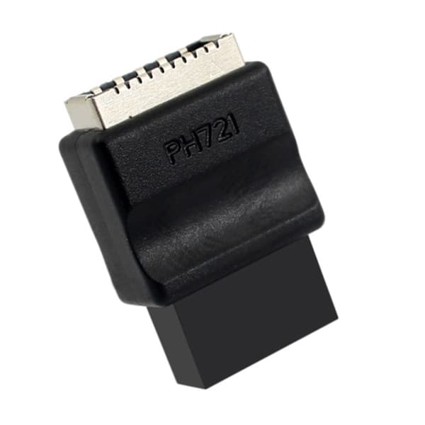 Moderkort USB2.0 9Pin till Typ Frontanslutningar Omvandlare Header Adapter