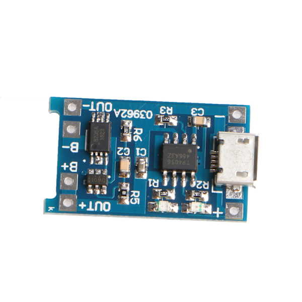 Micro 5V 1A USB 18650 Litiumbatteri Laddningskort Modul+Skydd
