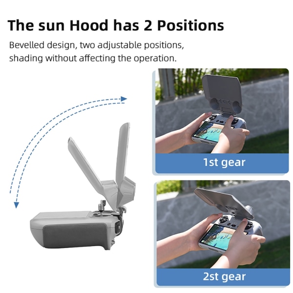 2 i 1 fjärrkontroll Sun Hood Sunshade Skärmskydd Cover för Mini 3 Pro Tillbehör B