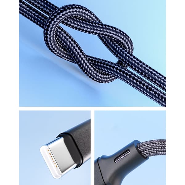PD100W Laddnings USB C Kabel Typ C Till Typ C Snabbladdningskabel Nylonkabel