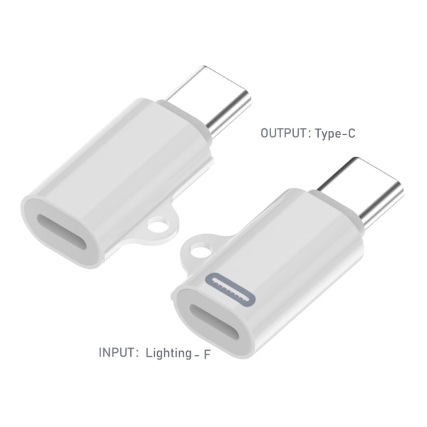 Typ C till Lightn-adapter Snabb och pålitlig laddning och dataöverföring USB C hane till 8-stifts telefon honadapter för telefon B