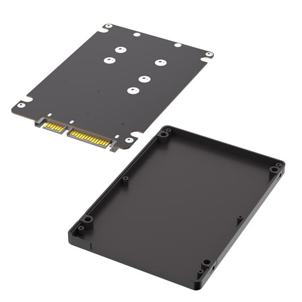 Dobbelt M.2 NGFF B+M Key til 2,5 tommer SSD kabinet M.2 SSD Harddisk Kabinet