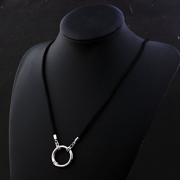Glasögonhållare Halsband Ring Enkel glasögonhållare Rem Kedja Solglasögonhållare Anti-förlorad sladd Halsband för kvinnor män Red