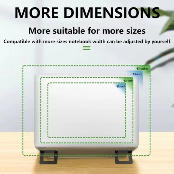 2 st Bärbart Laptopställ Vikbart Stödbas Notebookställ Fäste