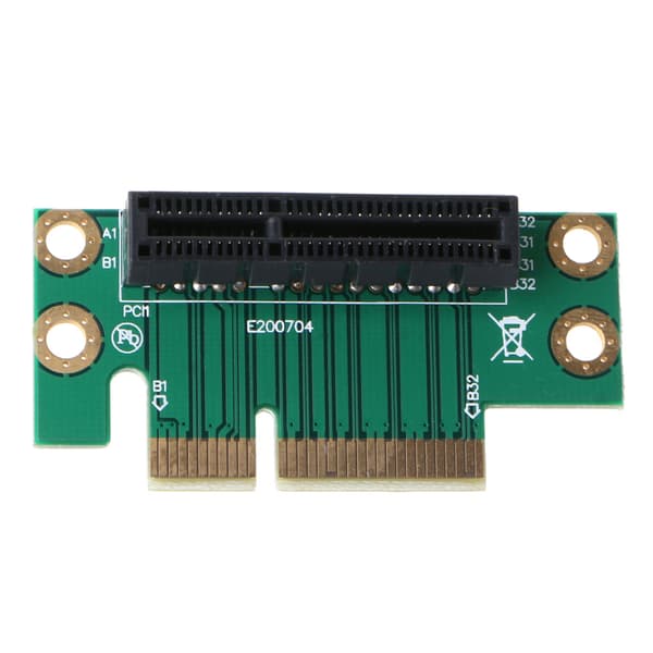 4X Adapter Riser-kort PCI E PCIE X1 til X1 Slot Converter-kort 1U Server Chassis