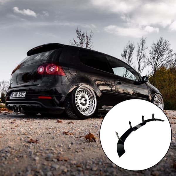 Bil Bakre Støtfanger Diffuser Spoiler Splitter Auto Trim for Golf MK5 2005-2009