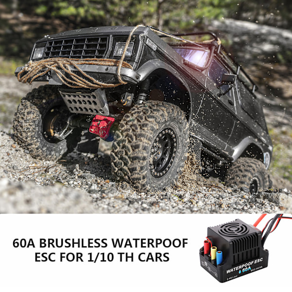 Harjaton moottoriohjain 60A/80A kauko-ohjattava ESC RC automallin varaosat 80A short line