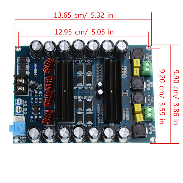 Digital Förstärkarkort Modul Högeffekts Bilhögtalare XH-M641 TPA3116D2 150Wx2