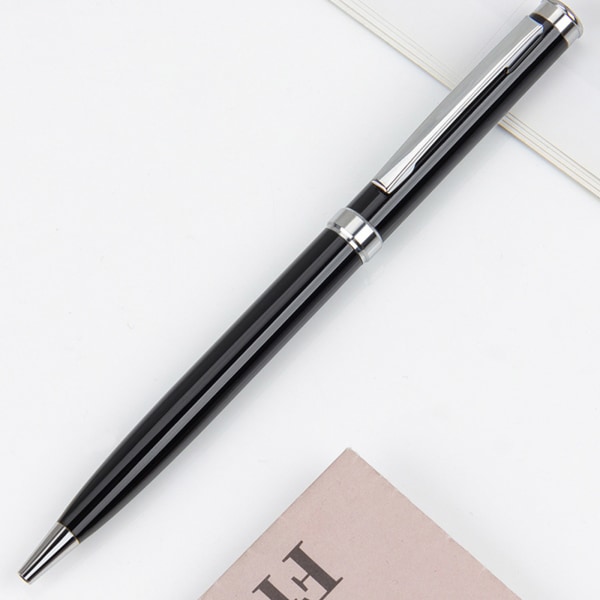 2st lyxig utdragbar kulspetspenna svart bläckpenna 0,5 mm spets för män Kvinnor Professional Executive Office for Creative