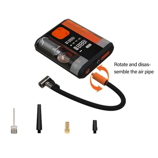 Trådlös bil Luftpump Inflator Kompressor Digital Elektrisk Portabel 150W
