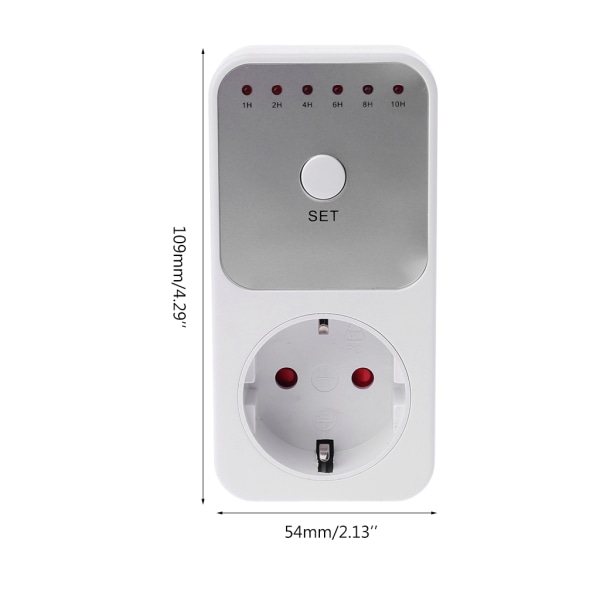 Smart Control Countdown Timer Switch Plug-In Socket Timing Socket EU-kontakt