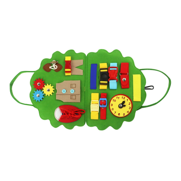 Kändes upptagen bräde Montessori Förbättra intelligens Syknappar Lärande leksak för barn Pojkar Nyhet Barnleksaker