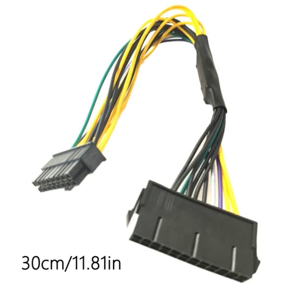 ATXs 24-pin til 16-pin hovedstrømomformerkabel for datamaskin