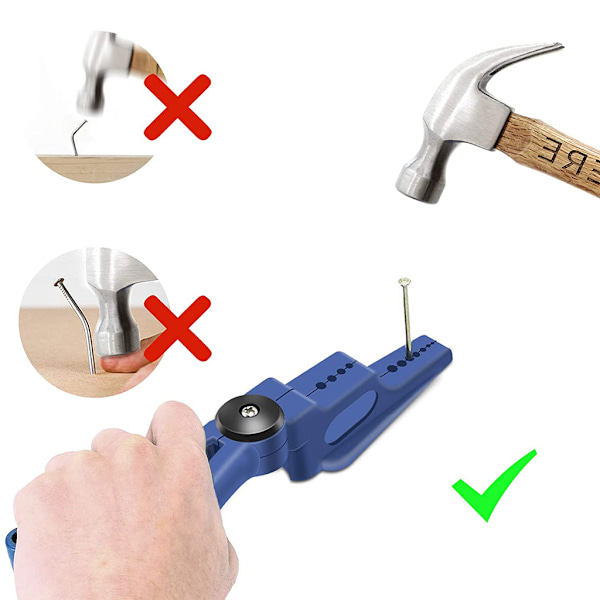 Bärbart multifunktionsverktyg för nagelhållare för hushållskonstruktion Lämpligt för en mängd olika hårdvara Naglar Anti-Slip