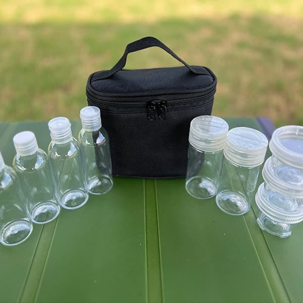 Kryddbehållare för vandring, picknick, kryddverktyg, utomhuskryddflaskor