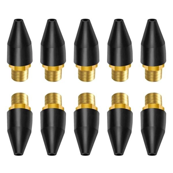 20 st svart gummi luftverktygsspets luftmunstycke ersättande blåspistoler gummispets luftkompressor Blåsmunstycke luftverktygsdelar