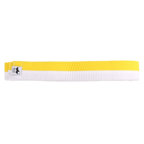 Professionell Taekwondo-bälte Karate Judo Dubbel Wrap Kampsport Stripe Sports Yellow