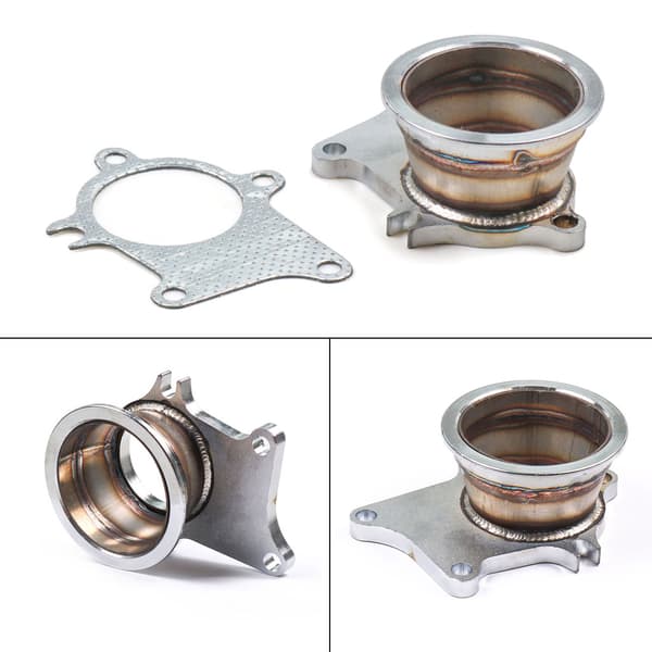 Rustfritt stål 5 bolter til 3\" adapterflens, passer for T3/T4 Turbo V-Band adapter