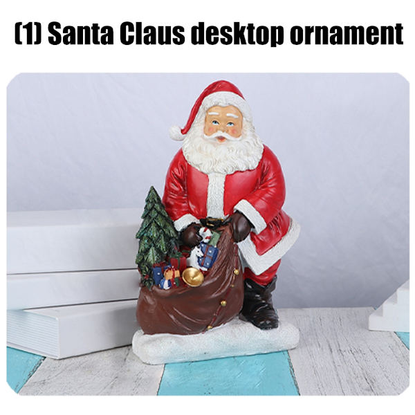 Julefigur Julemandsfigur, Bordpynt Bear gift box
