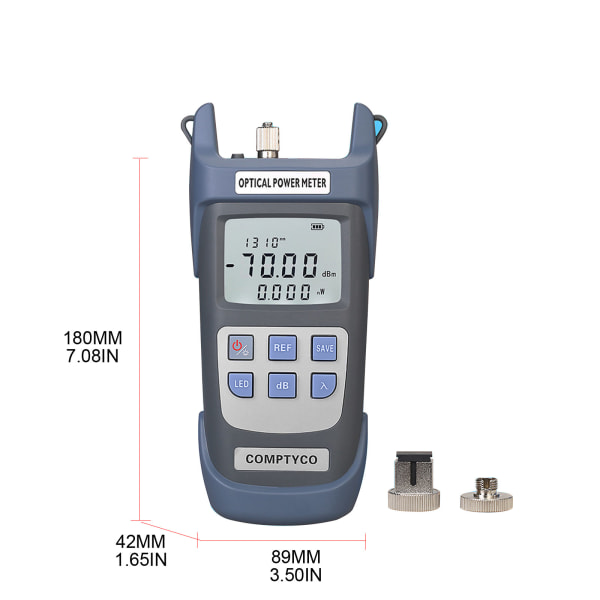 Fiberkabeltestare Optisk power med hög precision för FC/SC/ST Universal Fiberoptisk power för w/ LE