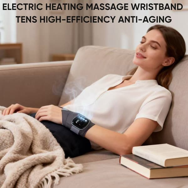 USB Genopladelige Håndledsmassageapparater Håndledsstøtte Flere Tilstande Justerbar