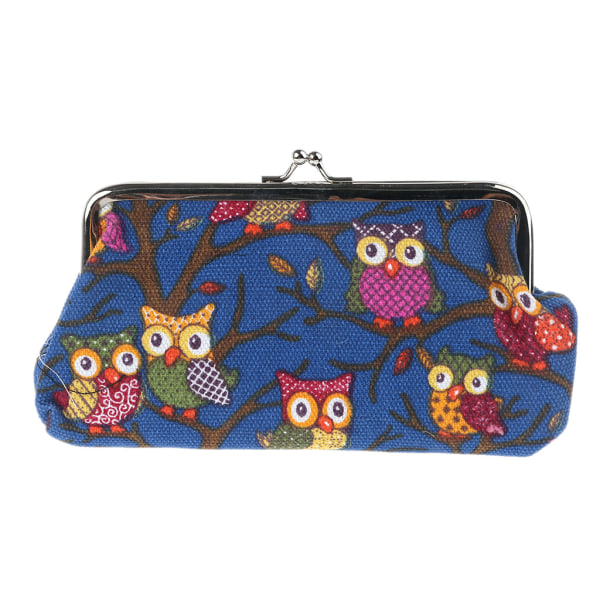 Europeisk stil Kvinnor Lovely Owl Hasp Purse Lady Plånbok Clutch Bag