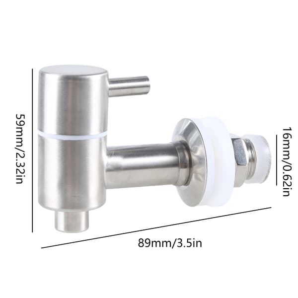 Erstatningskran passer til 16-25 mm dispenser Erstatningskran Lekkasjesikker kran