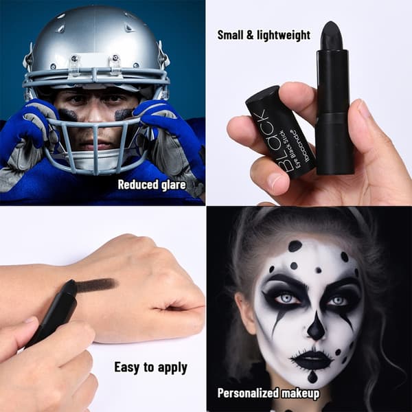 Øjen sort læbestift til sport Halloween Cosplay kostumefester makeup