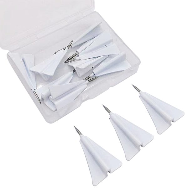 12 stk./pakke Dekorative tegnestifter Multi-purpose Tegnestifter Søte 3D Dart Piler Tommelstifter Stål Tegnestifter for Korktavle Veggfilt