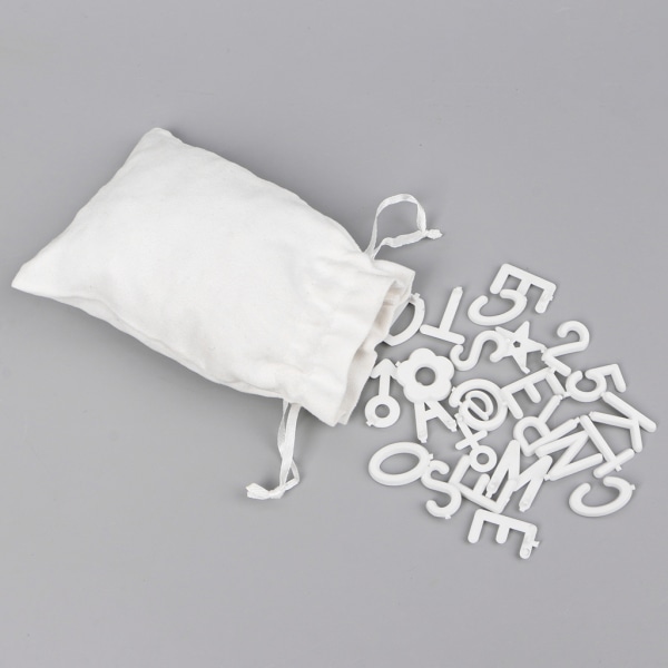 126 ST Vita plastsiffror Specialtecken Ord Brevtavla för filt-utbytbara meddelandeskyltar och brevtavlor