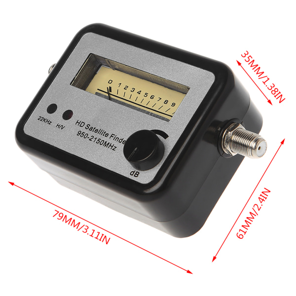 Digital Satellite Finder Meter Alignment Compass FTA TV Signal Receiver GSF-9502