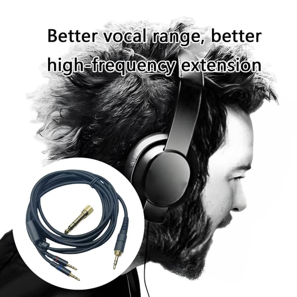 Udskiftningskabel Nylon Forlængerledning til V10 X3 Headsets Ledningsforbindere