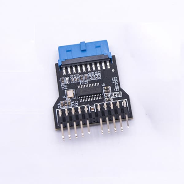 Desktop USB2.0 19-pin til to USB2.0 9-pin header-adapter for integrasjon