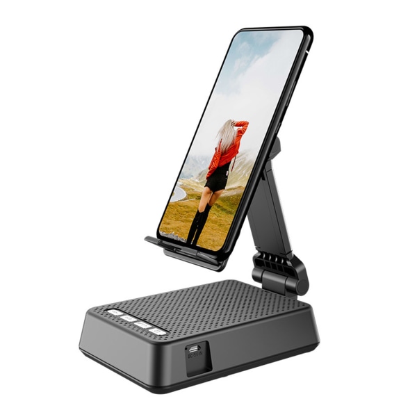 Bordsskiva för Smart Phone Flexibelt fäste Mobiltelefon för Smart Broadcaster Stand 4Ω3W trådlös högtalarenhet Skrivbordshålle