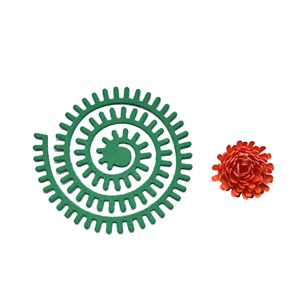 Lockigt blomma Metall Skärning Dies Scrapbooking Stencil Die Cuts Kort Prägling DIY Fotoalbum Form 3622
