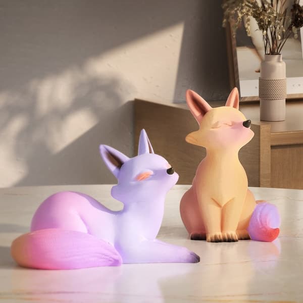 3D ræve lysform dyresilikoneform til lysfremstilling DIY håndværk harpiksforme #2