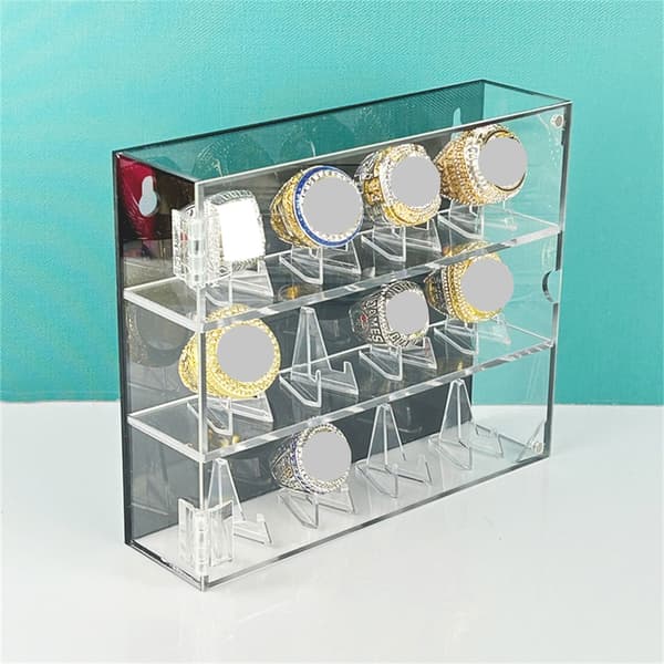 Akryl Baseball Ringer Utstillingsvindu Slots Display Case for Samlerringer