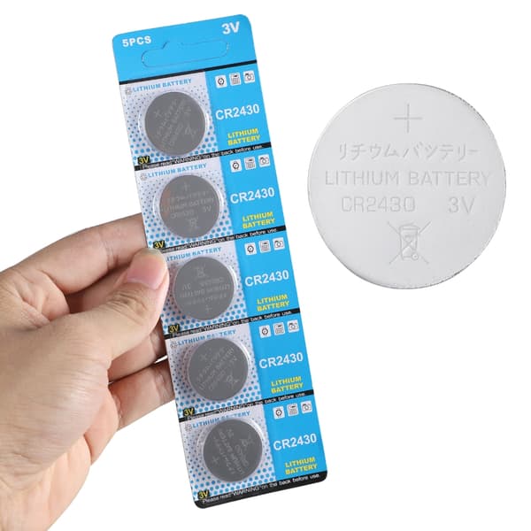5 stk. CR2430 Højenergi 3V Knapcellebatterier til legetøj og gadgets