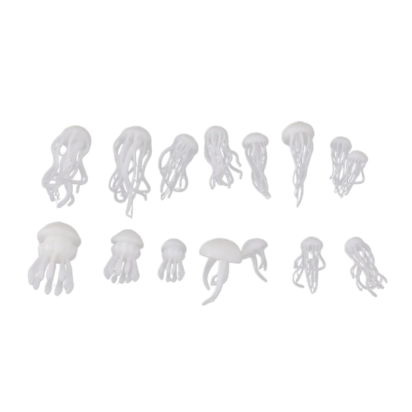 16 st/ set Epoxifyllningsmaterial Crystal Ocean Resin 3D Mini Jellyfish Modeling