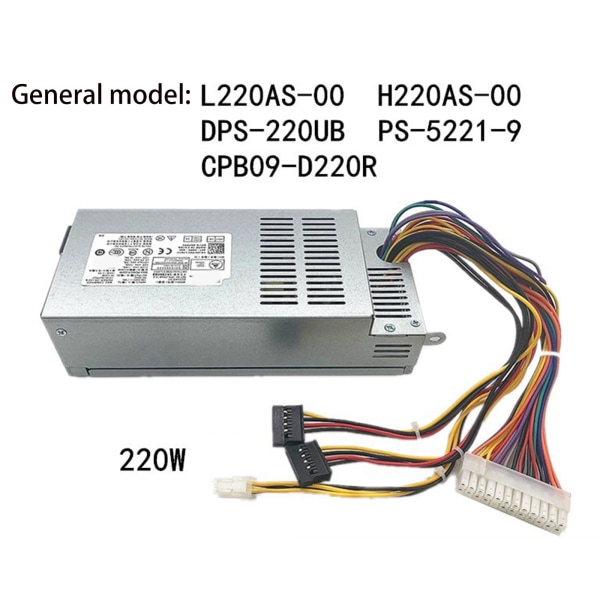 Power för Dell Dps-220UB A Hu220Ns-00 Cpb09-D220A Ps-5221-06 Pe-5221-08 Cpb09-D220R Ps-5221-9 Ps-5221-6