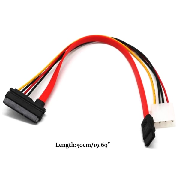 Sata 22Pin Hane till Sata 7P IDE Molex 4Pin Adapter Converter Power