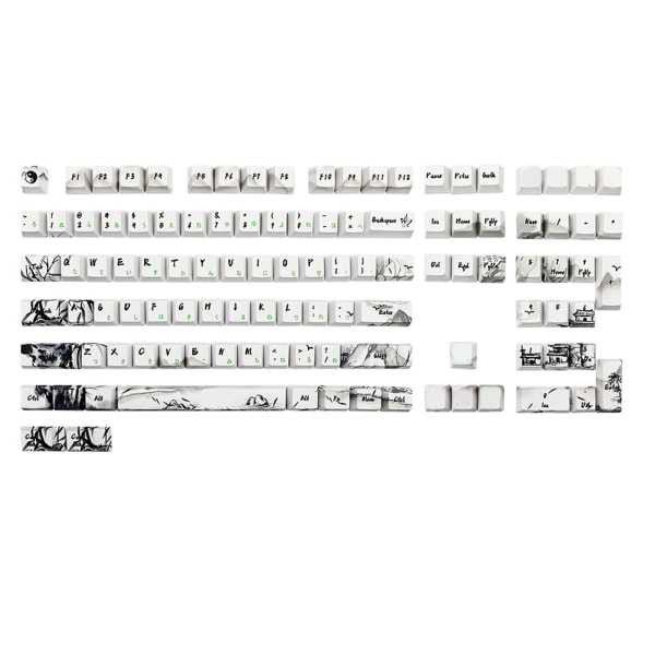 Panda Keycaps OEM Højde PBT Dye Sublimation Japansk Keycap Til gk61/64/68/87/108 Mekanisk Gaming Tastatur til Key Ca