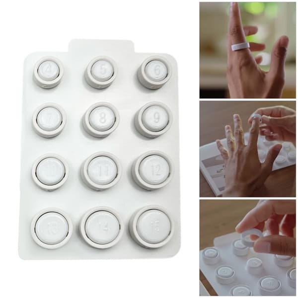 Ergonomisk Ringsmätare Set Med Numrerade Markeringar Plast För Exakta Resultat