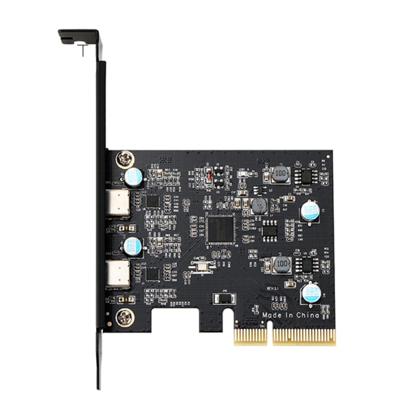 PCI-E PCI Express 4X - USB 3.1 Gen 2 (10 Gbps) 2-Port Type C -laajennuskortti ASM3142 15-nastainen liitin Windows/Li -käyttöjärjestelmille