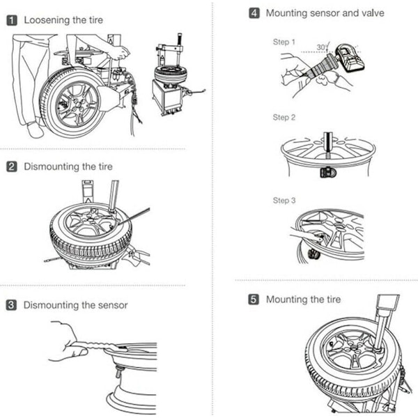 Dekktrykkovervåkingssystem TPMS Sensor for 1074812-00-B 107481200B