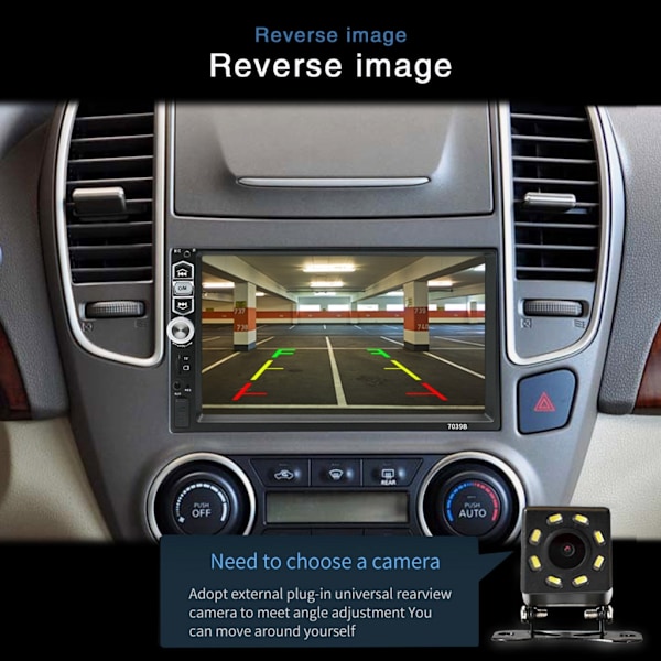 Auto Audio System Bilstereo LCD Bluetooth Audio & Håndfri Oppringing