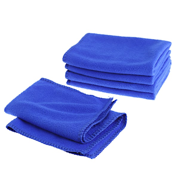 5 st Mjuka Absorberande Tvättlappar Bilvård Mikrofiber Rengöringshanddukar