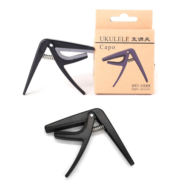 Professionell Ukulele Capo 4-strängad gitarrkapos Enhands snabbväxling Ukelele Capo gitarrdelar och tillbehör